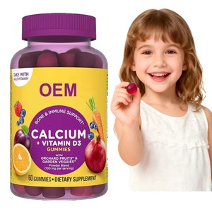 Kalsiyum <span class=keywords><strong>Vitamin</strong></span> D3 Jelibonları Kemik Sağlığını Destekleyen Takviyeler Meyve ve Sebze Tozu İçeren Multivitamin Kompleksi - Product Image 1