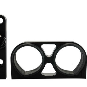 POYRACING Dual Fuel Pump <b>Bracket</b> <b>Black</b> For Modified Cars Retrofit Upgrade - Product Image 3