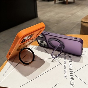 Luxury Matte Magnetic Phone case with Hidden <b>Stand</b> for iphone 17 Invisible <b>Stand</b> Protective Cases - Product Image 5