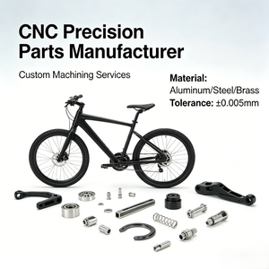 Custom CNC Processing and Polishing Bicycle Components Aluminum <b>Frames</b> Carbon Fiber Forks Wheels Flat Handlebars Thru-Axles - Product Image 3