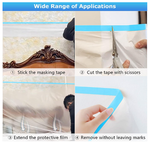 Pellicola Protettiva Acrilica Statica Impermeabile per Verniciatura Automobilistica, Facile Applicazione Senza Residui - Product Image 4