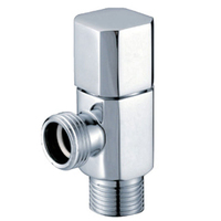Robinet d'arrêt d'angle professionnel en laiton massif et acier inoxydable pour eau chaude et froide, idéal pour robinet de salle de bain et projets de toilettes