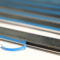 Barra Espaciadora de Aluminio de 21.5mm, Estilo Industrial, Aislamiento Térmico, No Flexible, con Cinta de Butilo, Ahorro de Energía, Accesorios para Puertas y Ventanas