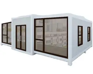 China dobrável rápida construção 20ft 40ft pré-fabricado recipiente expansível casa