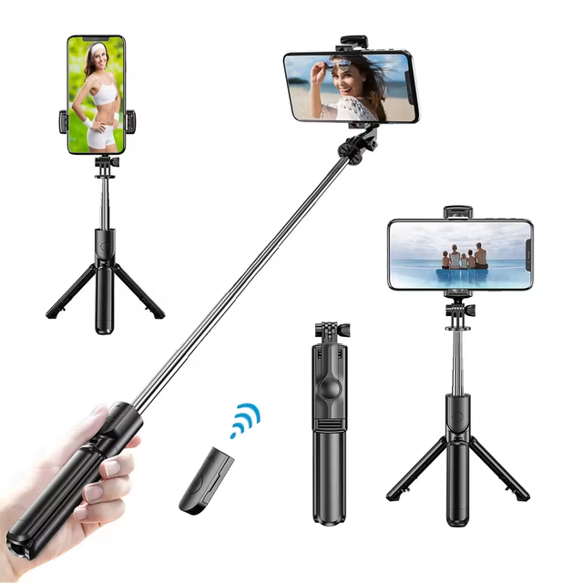 S03  Selfie Stick Integrated Floor Tripod Mobile Live Portable Remote Control Camera Stand Universal Selfie Stick
