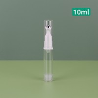 Tube cosmétique roll-on sans air en plastique de 15 ml pour crème contour des yeux, sérum et huiles essentielles – Flacon pompe à vide pour produits de soin de la peau