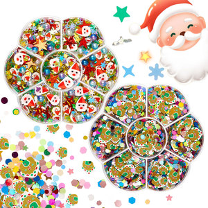 Pegamento para Uñas con Diseño de Corazón de Nieve Navideño 2024, Adorno 3D para Uñas - Product Image 4