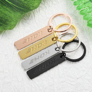 Porte-clés personnalisé avec <span class=keywords><strong>logo</strong></span>, plaqué or, argent, cuivre, noir, mini porte-clés en alliage de zinc, vente en gros, porte-clés avec <span class=keywords><strong>logo</strong></span> personnalisé - Product Image 2
