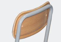 Meubles de salle de classe chaise de bureau d'école à double siège en bois pour étudiants ensemble de table et de chaises d'étude pour enfants de Style Simple