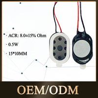 Micro Altavoz Ovalado KBE-15*10mm, 8 1W, Impermeable IP67, para Niños, Cepillo de Dientes en Forma de U, Teléfono Móvil, Conducción