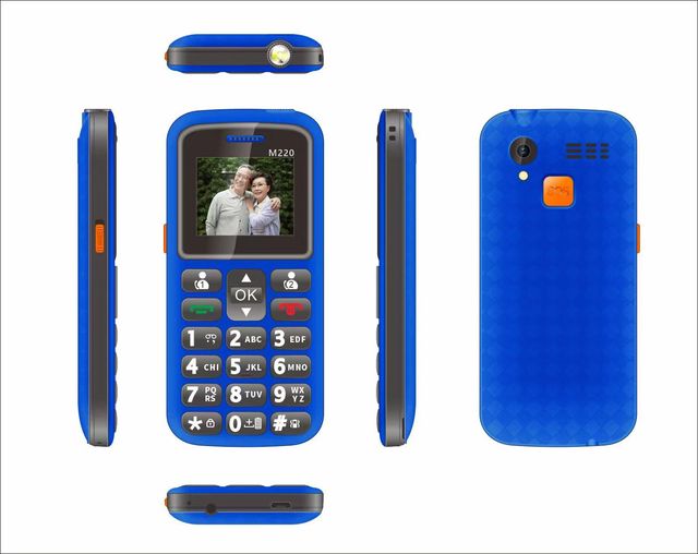 Global Unlocked Big Button Dual Sim Cellular Phone Quad Band Mobile Phone 1.8 Inch Senior Cell Phone