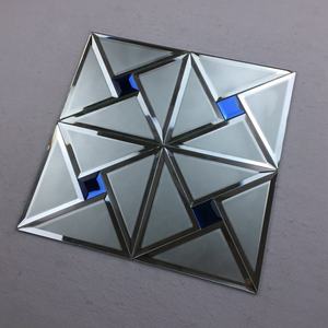 Plata forma rota espejos de vidrio decoración pared mosaico azulejos <span class=keywords><strong>espejo</strong></span> azulejos hojas moderno <span class=keywords><strong>espejo</strong></span> autoadhesivo mosaico cocina azulejo - Product Image 1