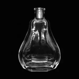 200 Ml 375 Ml 500 Ml750 Mlclear Air Vodka Gin Rum Tequila Whiskey Brandyspirits Glass Bottle With Cork Stopper Ml