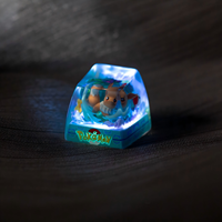3D Printed Resin for Poke-moned Umbreon Artisan Keycap Hand‑Made Mini Landscape Custom for MX‑Structure Mechanical Keyboard