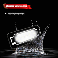 Lampe de plaque d'immatriculation LED sans erreur Canbus pour Toyota Corolla 2014-2019
