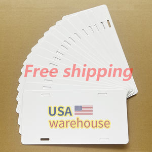 升华车牌空白免费送货美国仓库升华热转印车牌促销商务礼品 - Product Image 1