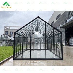 Serre de jardin en aluminium avec verre trempé, revêtement poudré, imperméable et anti-rongeurs, serre moderne - Product Image 6