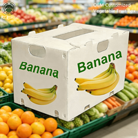 Caisse en plastique ondulé PP pour fruits (bananes, pêches, prunes) – Pliable, empilable, anti-humidité – Fournisseur OEM personnalisé