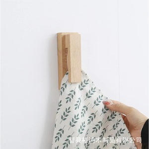 Wooden wall hooks, simple home towel rack, doorway bathroom towel and <b>bath</b> towel <b>storage</b> rack, solid wood, perfect combination. - Product Image 1