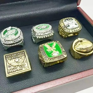 Philadelphia Eagles Championship Ring Set Alloy Men's Jewelry <b>Box</b> Display Collection - Product Image 3