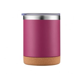 Vaso de Viaje Personalizado con Logotipo para Regalo Empresarial, Libre de BPA, 12 oz, Recubrimiento en Polvo, Acero Inoxidable 304, Base de Corcho, para Cerveza, Café, Auto - Product Image 4