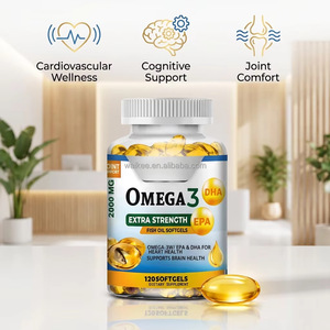 Aceite <span class=keywords><strong>de</strong></span> Pescado Omega-3 <span class=keywords><strong>de</strong></span> Alta Potencia 2000mg en Cápsulas Blandas - Aceite <span class=keywords><strong>de</strong></span> Pescado <span class=keywords><strong>de</strong></span> Aguas Profundas Rico en EPA y DHA para el Bienestar Cardiovascular y el Apoyo Cognitivo - Product Image 1