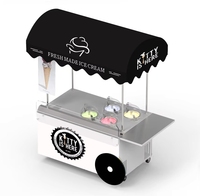 Vitrine congélateur mobile professionnelle V4C pour gelato, usage commercial, pour poudre de crème glacée, lait, yaourt, fruits, chocolat, nouveau modèle 220V