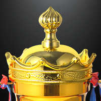 Trophée World Metal Trophy Coupe d'Europe Style Champions League Trophy Awards for School Sports Competition Prize Vente à chaud en gros JZ
