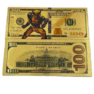 Bonitos billetes de papel de aluminio de Spiderman de películas de superhéroes, OEM ODM, 60 tipos, chapados en oro de 24K, para colección, en bolsa OPP - Product Image 3
