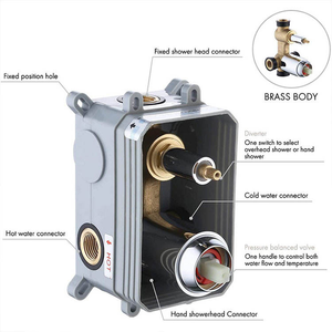 Bắc Âu hiện đại tối thiểu sang trọng 10 inch Brass treo tường giấu Matte đen vòi hoa sen vòi cột Mixer phòng tắm vòi hoa sen đặt - Product Image 5