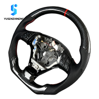Setir Mobil Sport Serat Karbon Kulit Tempa Khusus untuk Mazda Speed 3 Mps Hatchback 2006 2007 2008 2009