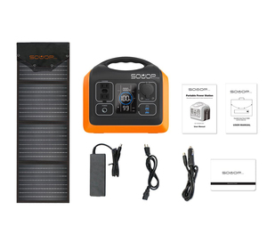 Banco de Baterías Lifepo4 de 600w para Camping y Actividades al Aire Libre, Kit de Estación de Energía Portátil, Generador Solar de 500w con Panel, Conjunto Completo - Product Image 5