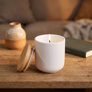 Meilleures ventes : Lot de 2 pots à bougies marron foncé avec couvercle en cuivre pour le stockage de cire de soja – Bougies de luxe écologiques pour Noël et le Nouvel An chinois - Product Image 3
