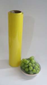 OEM kustom kualitas makanan PVC Cling Film tinggi peregangan plastik Wrap untuk makanan ringan Sandwich coklat kekerasan lembut pemasok <span class=keywords><strong>Global</strong></span> - Product Image 5