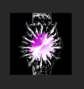 Montre personnalisée en acier inoxydable pour homme, avec <span class=keywords><strong>lunette</strong></span> irrégulière à bords sculptés, style Dark Goth Cyber Vanguard, accessoire de poignet masculin - Product Image 2