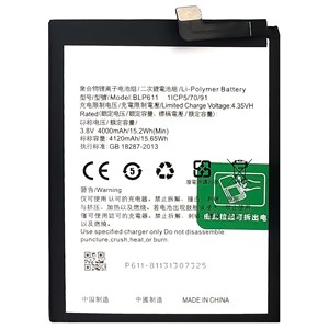 แบตเตอรี่ BLP611 ของแท้ 100% แบตเตอรี่ลิเธียมโพลิเมอร์แบบชาร์จได้สำหรับ <span class=keywords><strong>OPPO</strong></span> <span class=keywords><strong>R9</strong></span> <span class=keywords><strong>Plus</strong></span> <span class=keywords><strong>R9</strong></span>+ - Product Image 1