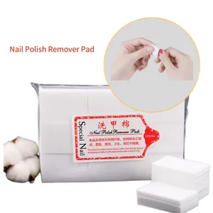 OEM Nail polish remover cotone privo di lanugine speciale manicure strumento usa e getta pulizia scrub unscented nail wipes