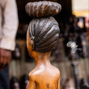 Art tribal en bois fait main en gros pour les halls d'hôtels, collection cohérente, marque privée disponible - Product Image 1