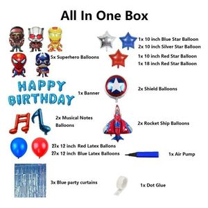 Ballons en Mylar pour Fête d'Anniversaire <span class=keywords><strong>Super</strong></span>-Héros, Décorations pour Baby Shower Thème <span class=keywords><strong>Super</strong></span>-Héros, Accessoires pour Fond de Fête Thème Enfant - Product Image 2