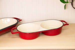 Marmite hollandaise en fonte émaillée à double trou, couleur personnalisée, antiadhésive, résistante au four, idéale pour la cuisson du pain au levain – Meilleure vente - Product Image 3