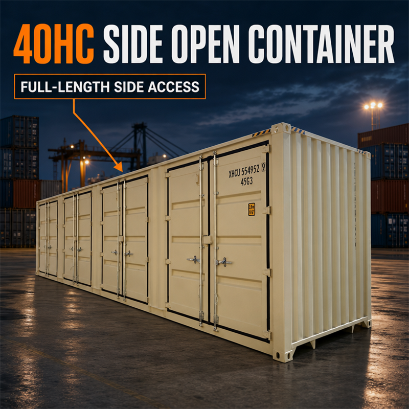 Multiple Container Multiple Side Doors 40ft High Cube Cargo Container Storage Logistics ...