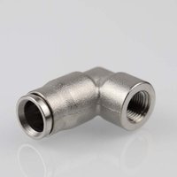 Raccord de système de brumisation en laiton à double buse Lisen 9,52 mm, haute pression, connexion rapide, nickelé, pour tuyau d'irrigation par pulvérisation 100 bars