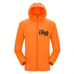 New Arrival Unisex Outdoor Windbreaker, Waterproof Sun Protection Coat with Custom Logo Printing - Product Image 3