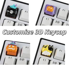 Llavero LED Cuadrado Personalizado con Sonido Creativo, Lindo Llavero de Acrílico con Diseño de Dibujos Animados, Clicker Antiestrés, Regalo de Plástico Impermeable - Product Image 3