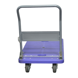 Factory Price Purple Plastic Utility Tool Cart Platform <strong>Trolley</strong> 300KGs Four Wheels For Hotels &amp; Restaurants - Product Image 2