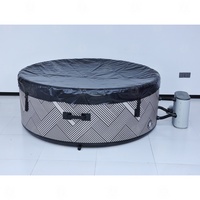 Nouvelle conception de bain à remous gonflable pour 2 personnes et baignoire spa portable pour la détente dans la cour