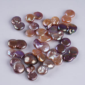 Nouvelles perles d'eau douce pour la création de bijoux, 10-13 mm, naturelles, roses, violettes, perles bouton, perles ovales, perles en vrac pour la vente en gros - Product Image 1