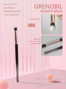 Ensemble de pinceaux de maquillage, 600 poils synthétiques, manche en plastique, forme ronde, pour l'application du maquillage - Product Image 3