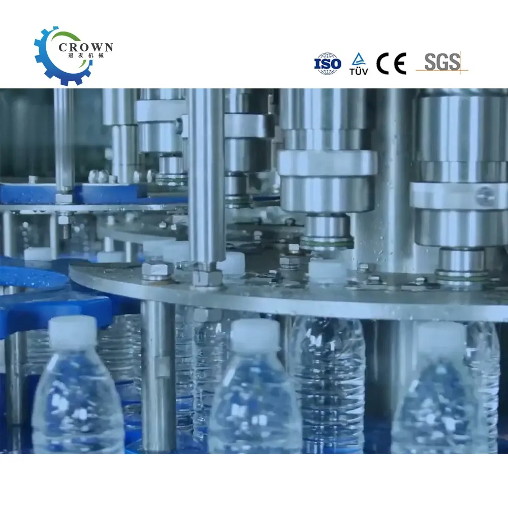 Haustier flasche Reinwasser füllung Produktion machen Verpackungs maschine Linie Anlage