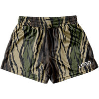 Shorts en maille pour hommes, séchage rapide, respirants, motif camouflage rayé, fitness, musculation, course à pied, coupe ample, cordon de serrage, été